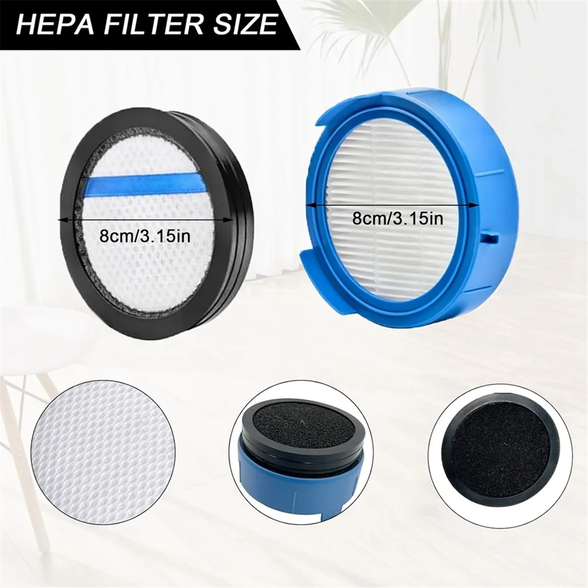 New Accessories Replacement Filter for AEG 8000 for Electrolux EFP91835 900, Pre-Motor Filters, Hygienic Filter