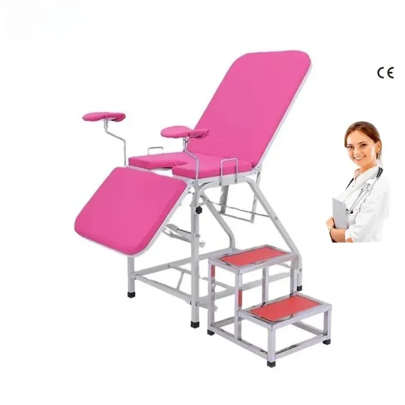 Medical Hospital Head Unit mini staircase Examination Bed for Clinic Gynecology Chair Delivery