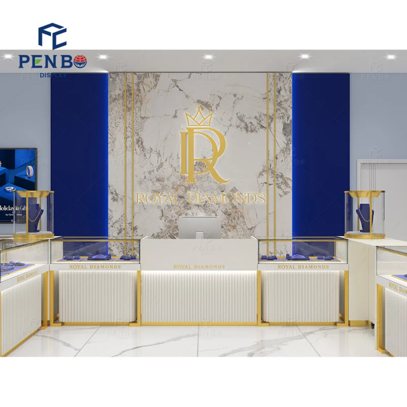 custom.Custom Jewelry Store Furniture and Display Counter Showcase Modern Boutique Jewelry Shop Decoration Solutions