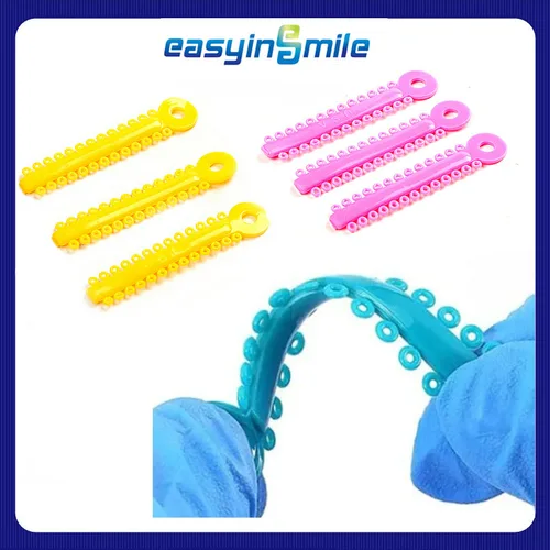 1040 Uds. Easyinsmile ortodoncia Dental ligadura elástica bandas de goma para dientes soporte dentista Material de ortodoncia ligadura