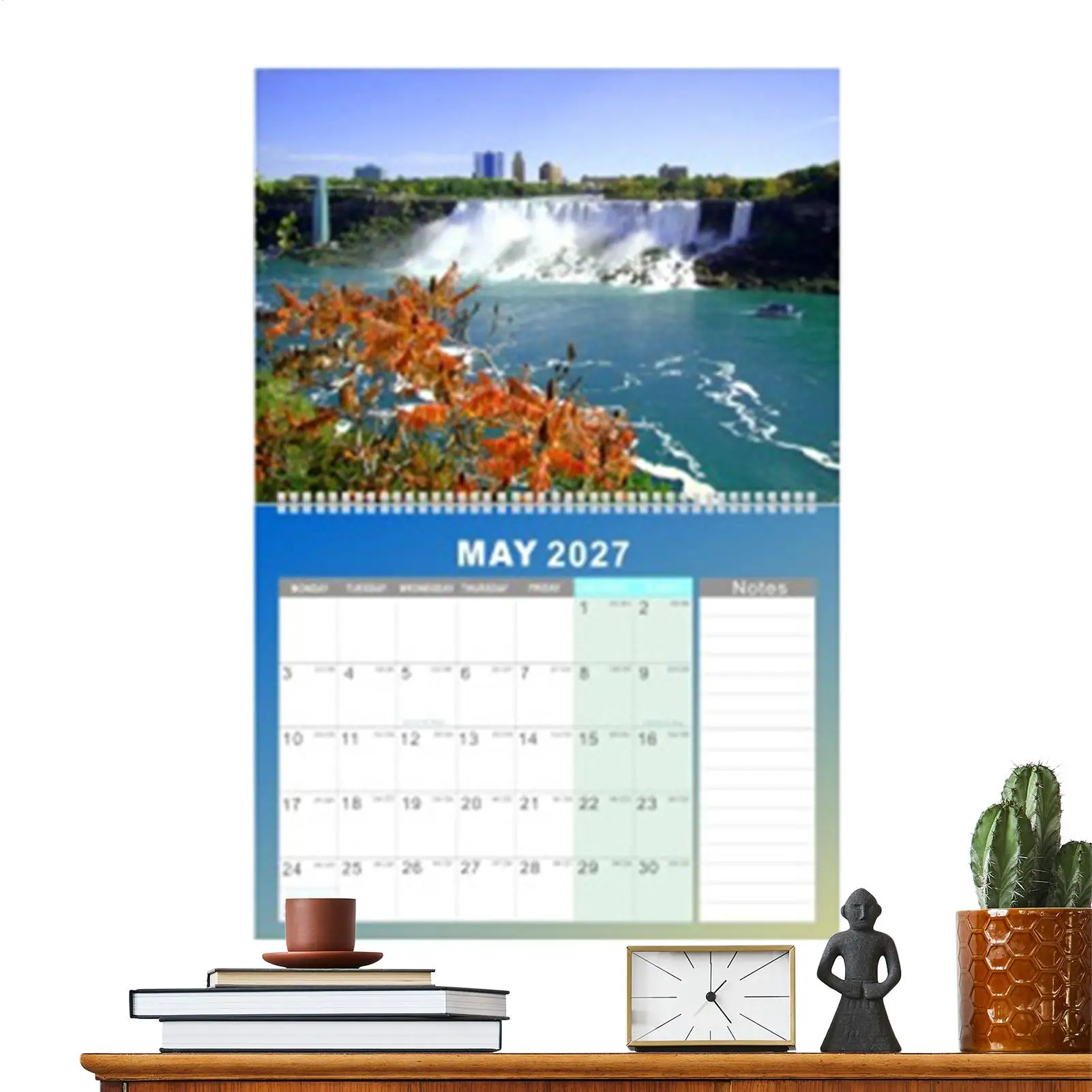 calendario-de-fotos-de-paisagens-2027-planejador-mensal-penduravel-calendario-de-parede-de-janeiro-a-dezembro-planejador-diario-da-natureza