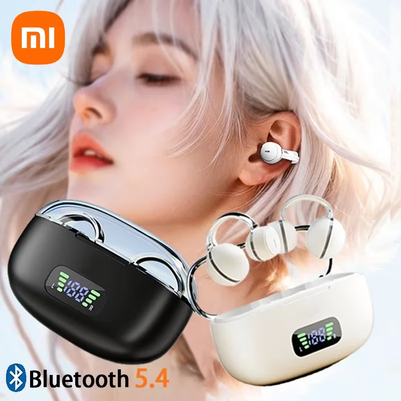 Xiaomi S39 Earphones Ear-Clip ENC Headphones Wireless Bluetooth5.4 Headsets LED Digital Display Sports Earbuds For Android iOS