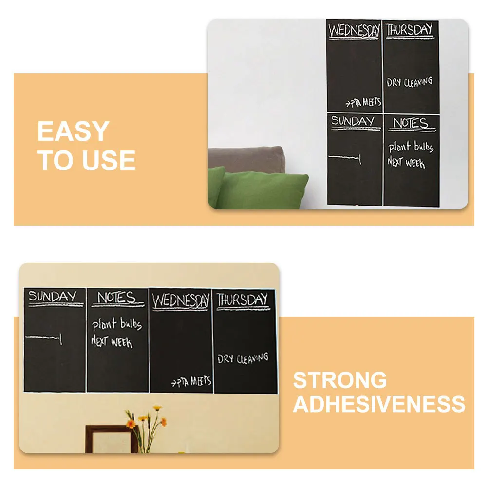 12 ورقة من ملصقات السبورة لورق الحائط الجاف للمكتب والفصول الدراسية وخزانة الحائط والثلاجة والأسطح الناعمة المحمولة وخفيفة الوزن