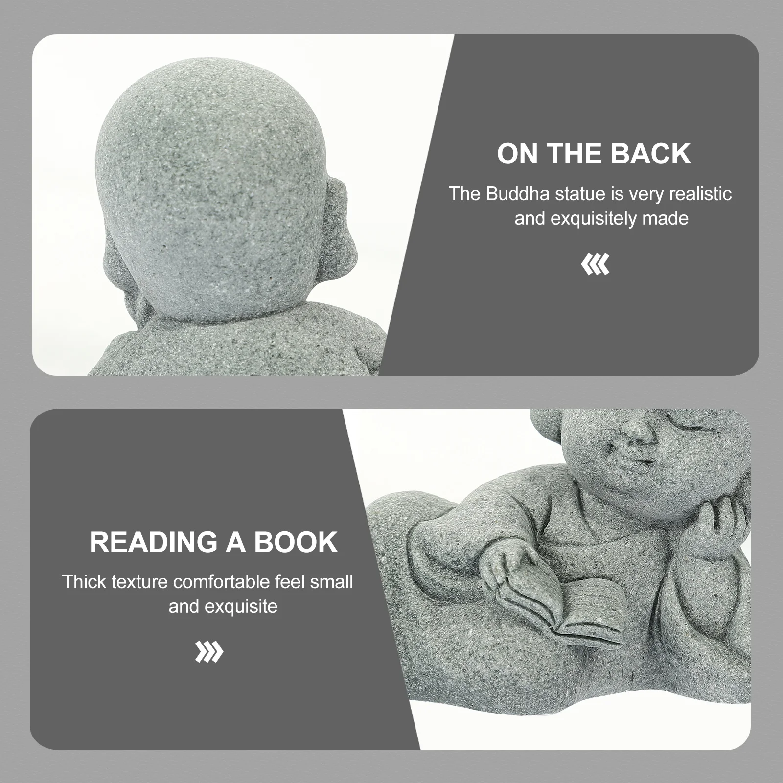 

Decorative Monk Statue Premium Wear-Resistant Exquisite Monk Decor Desktop Home Office Aquarium Accessory Aquarium Accessory