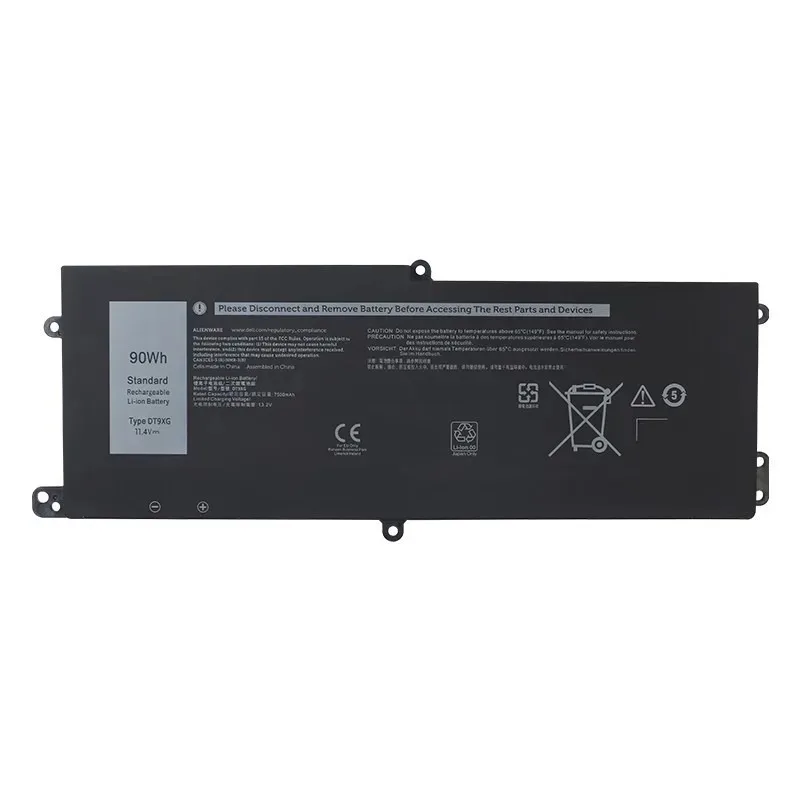 Batterie pour ordinateur portable DT9XG 0KJYFY 07PWXV, 11.4V, 90wh, pour DELL Alienware Area-51m R1 R2 ALWA51M-1766PB D1746B D1766B D1748DW D1741DB, nouveau