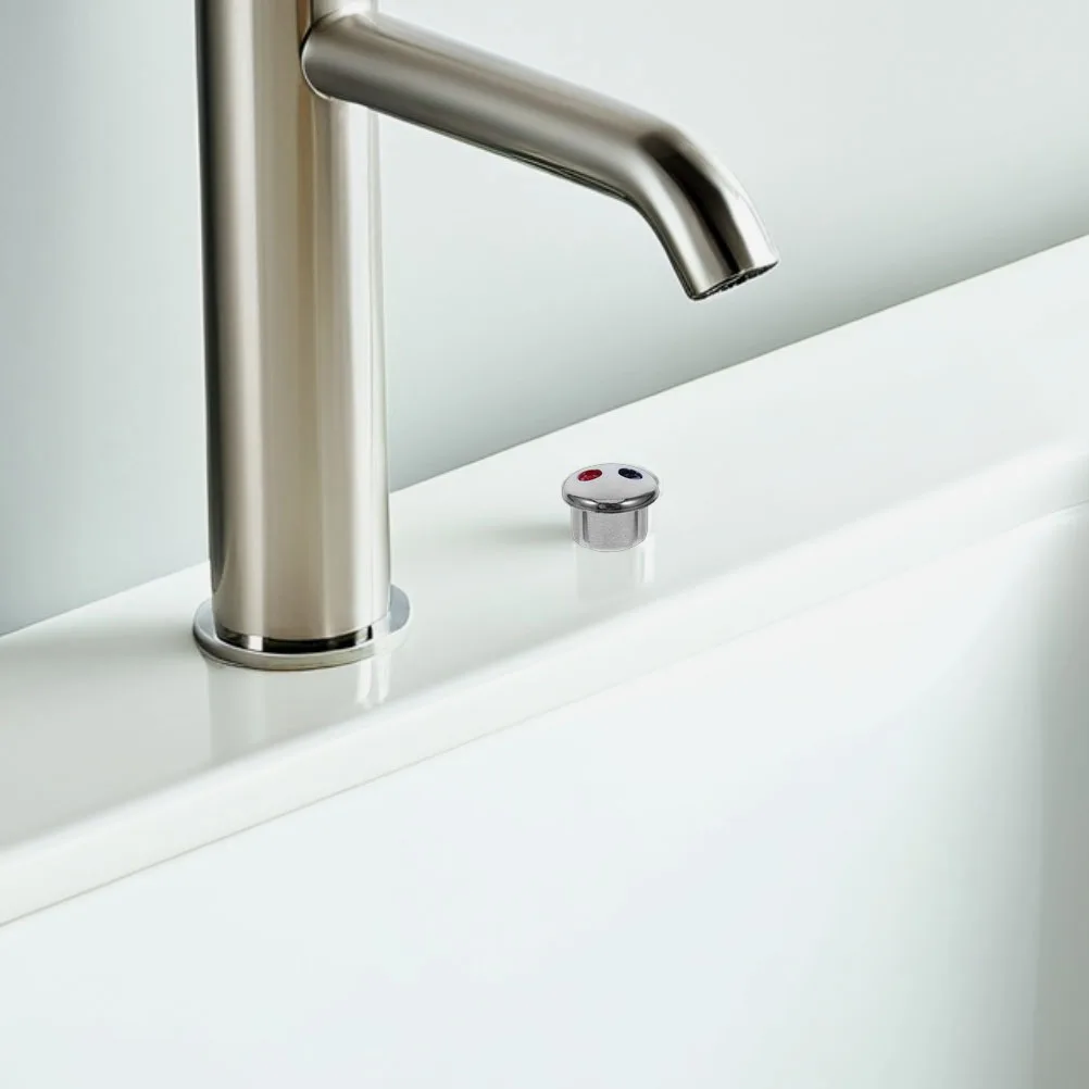 20pcs Faucet Sink Faucet Knob Knobs Hot Cold Signs Universal Shower Knob Handle Buttons Kitchen Facility Water Label