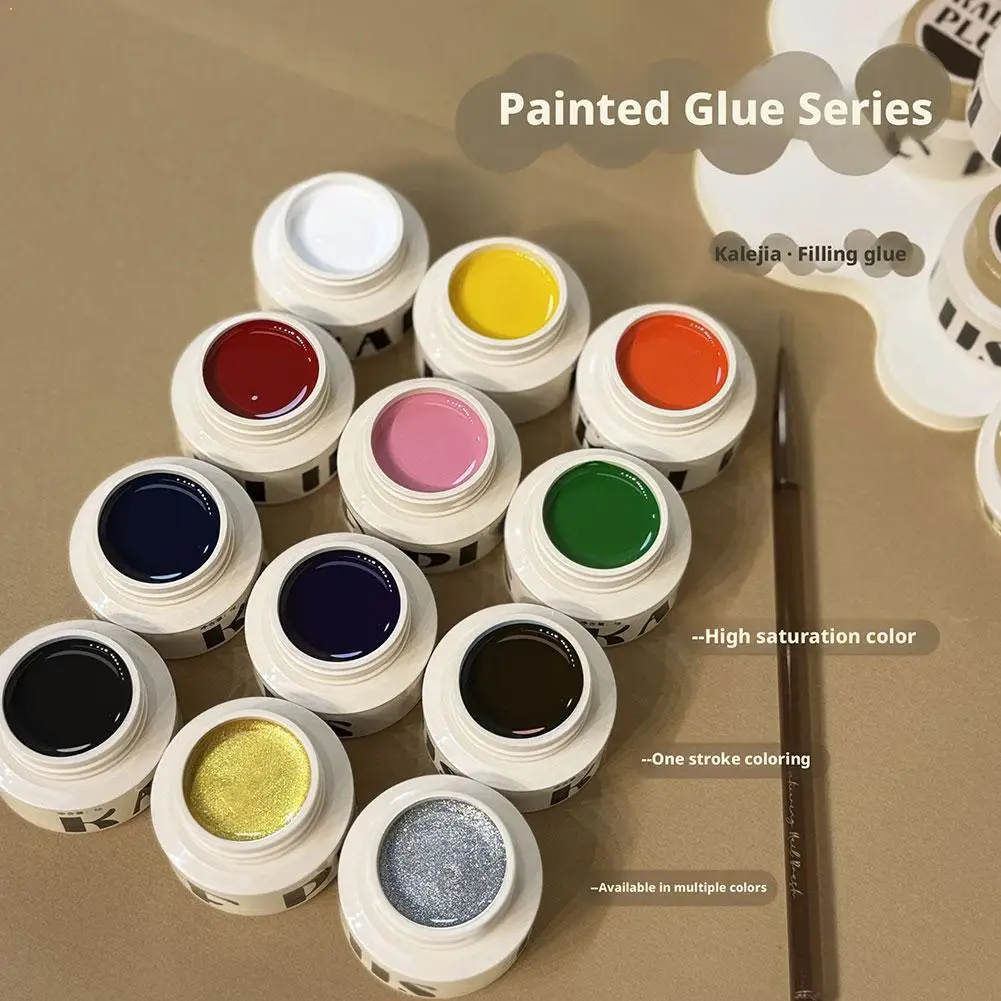 12 Colors Nail Art Mud Gel Pure Color DIY Nail Art Design UV Gel Polish For Manicure Quality Varnishes For Salon Nail Supplies