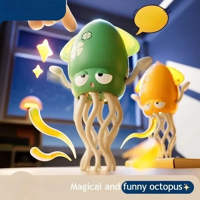

Dancing octopus electronic pet glowing music toy interactive stress relief toy suitable for young children, infants and toddlers