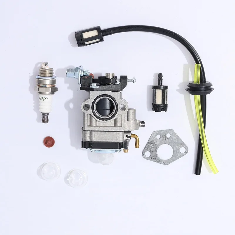 Suitable for lawn mowers 52cc, 49cc, 43cc carburetors, oil cups, oil pipes, paper pads parts sets