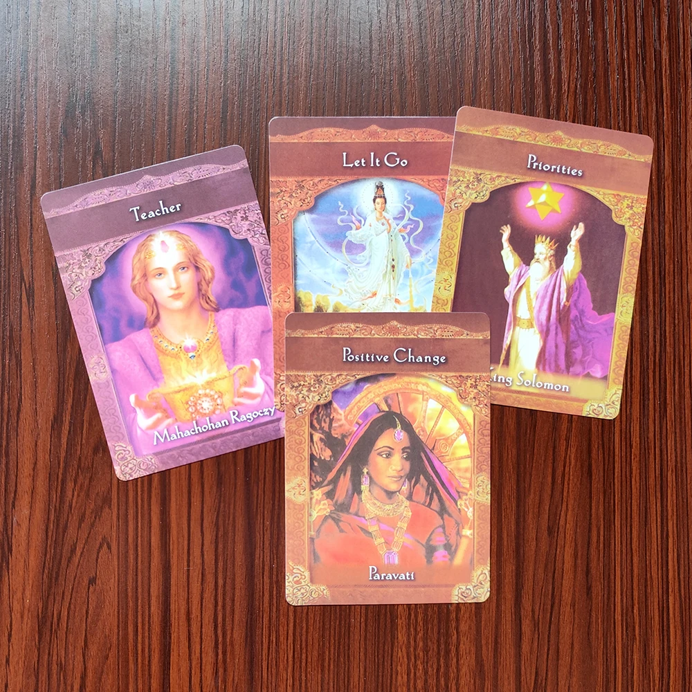 High-quality Ascended Masters Oracle Cards Decks Keywords with Meaning on the Cards Tips Angels Prophet Prophecy Divination