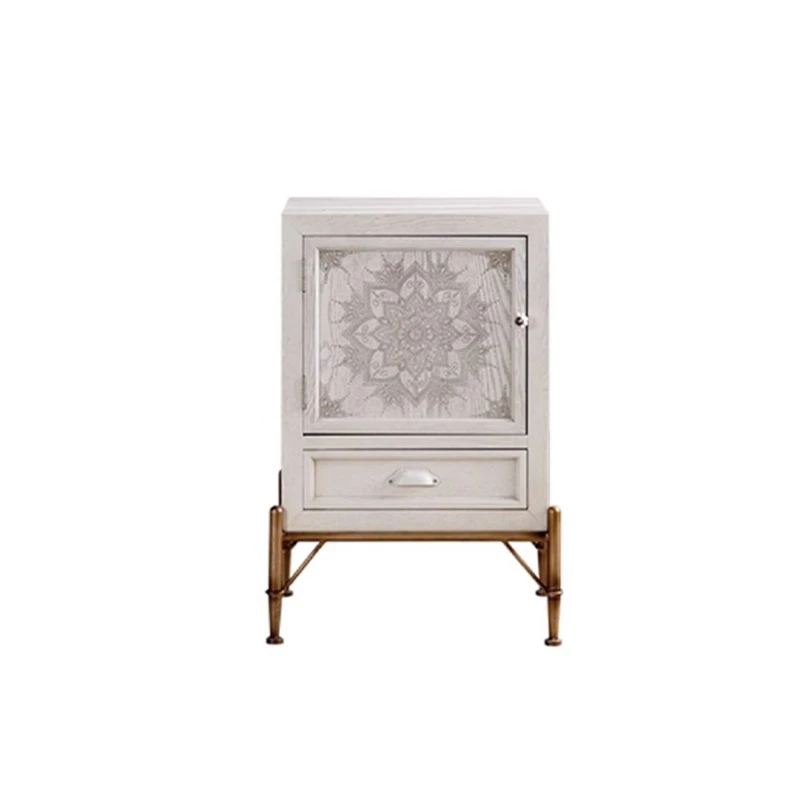 

Американский резьба по цельному дереву, цветок, ретро, свет, роскошный боковой шкаф, окрашенный сундук, гостиная, диван, угловой шкаф