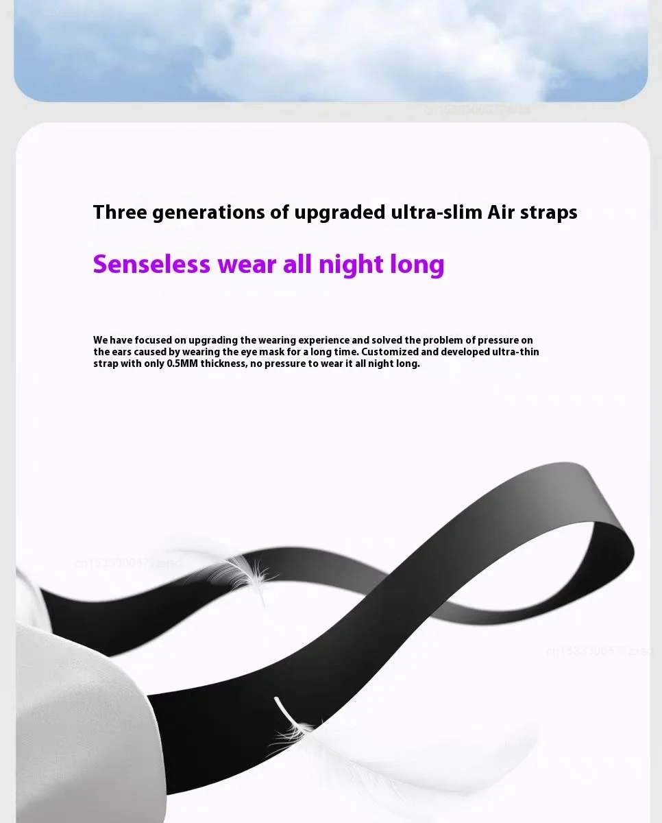 Dreamlight 4Spro Airbag Augenmaske Seiden-Textur Verdunkelung Schlafmaske für Erwachsene Augenermüdung Tragbare Schlafbrille Augenmaske – Detail 15