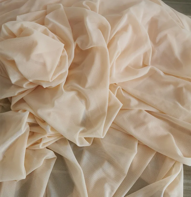 

4 Way Stretch Spandex Mesh Fabric Soft Breathable Net for Dancewear, Gymnastics Leotards, Performance Costumes, Sportswear