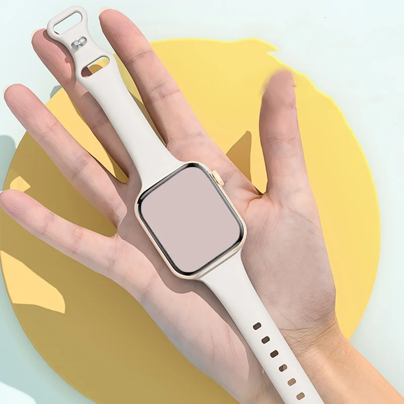 Sport Figure 8 Buckle Hourglass Silicone Band For Apple Watch Series 11 10 9 8 7 6 5 SE Ultra Fits 49-38mm Sweat Durable Unisex