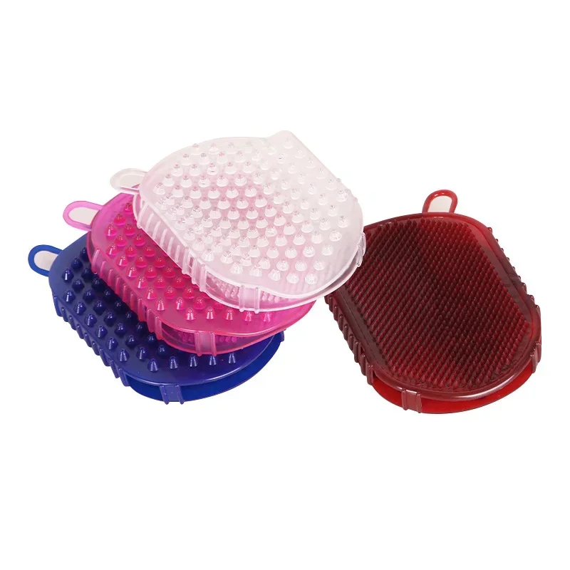 BXA Silicone Massage Scrub Gloves for Peeling Body Bath Brush Exfoliating Gloves Footbrush Double-Sided Massage Beauty Salon