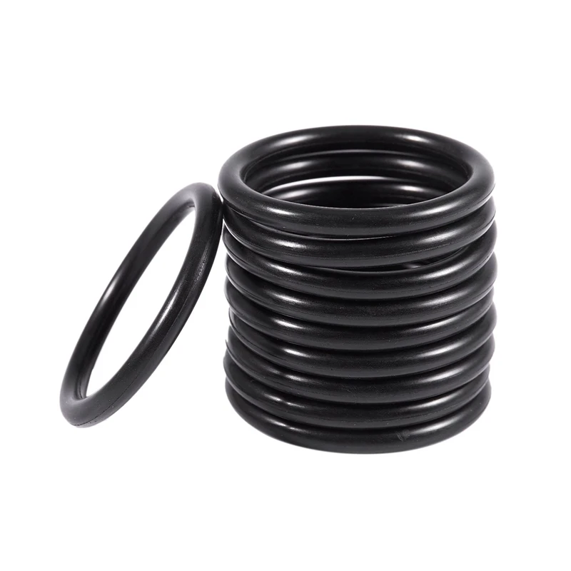 20 PCS Metric O Rings Black Nitrile Rubber 40 Mm OD 4 Mm Thick