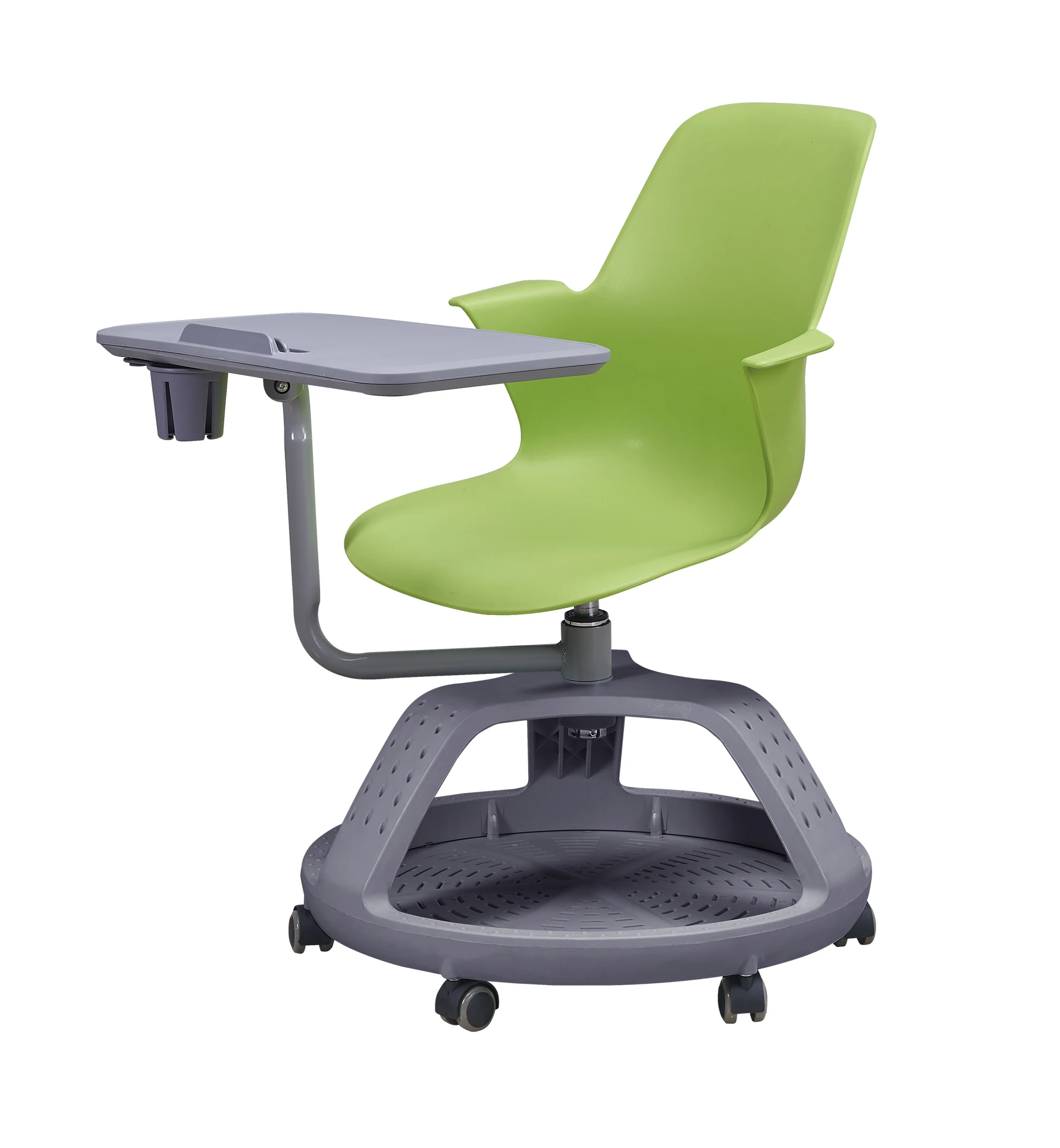 Greenfield Furniture University Classroom Swivel Chair with wheels for Student Node School Furniture Chair