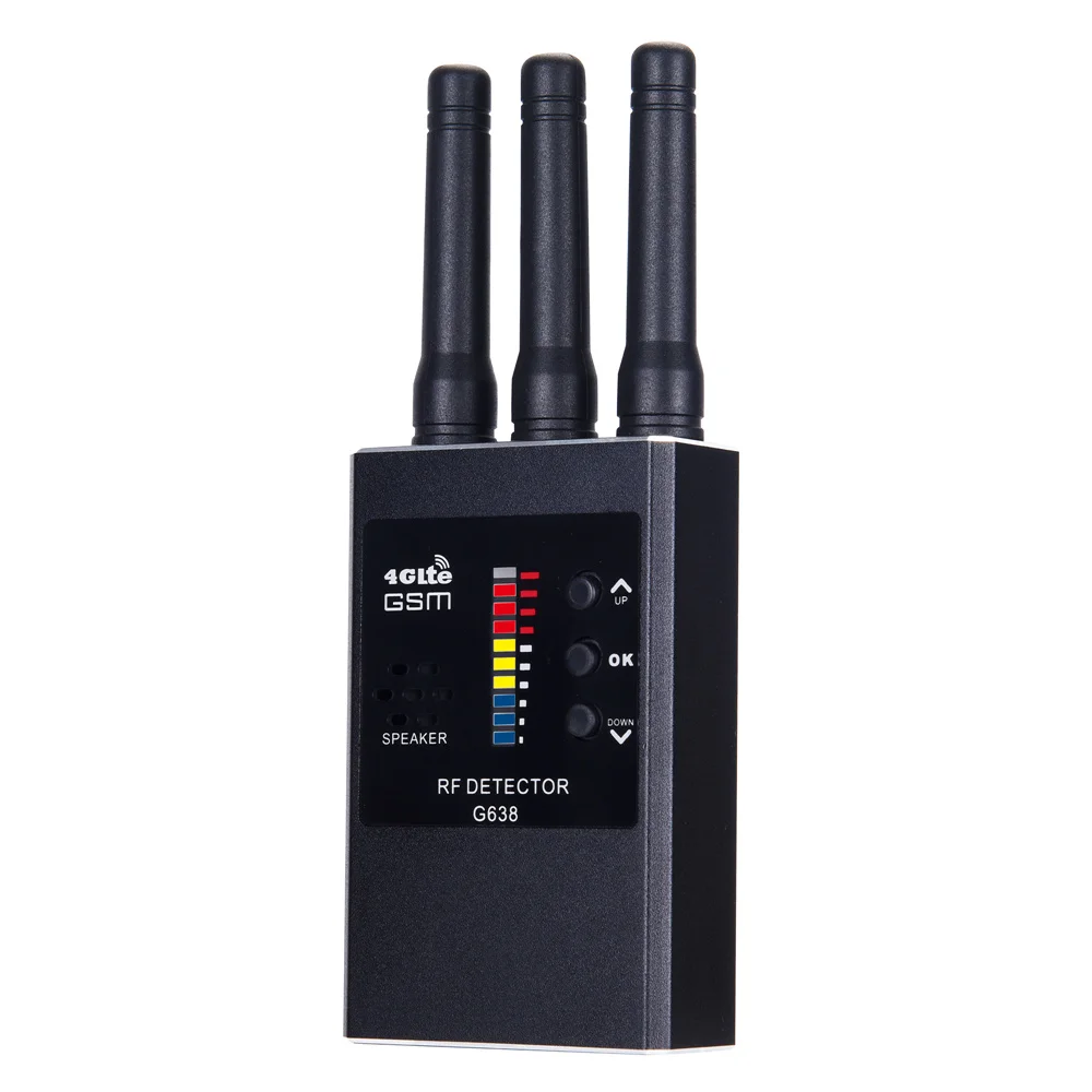 G638 Multi-function Anti-spy Detector Camera GSM Audio Bug Finder GPS Signal IR Lens RF Tracker Detect Wireless Listening Device