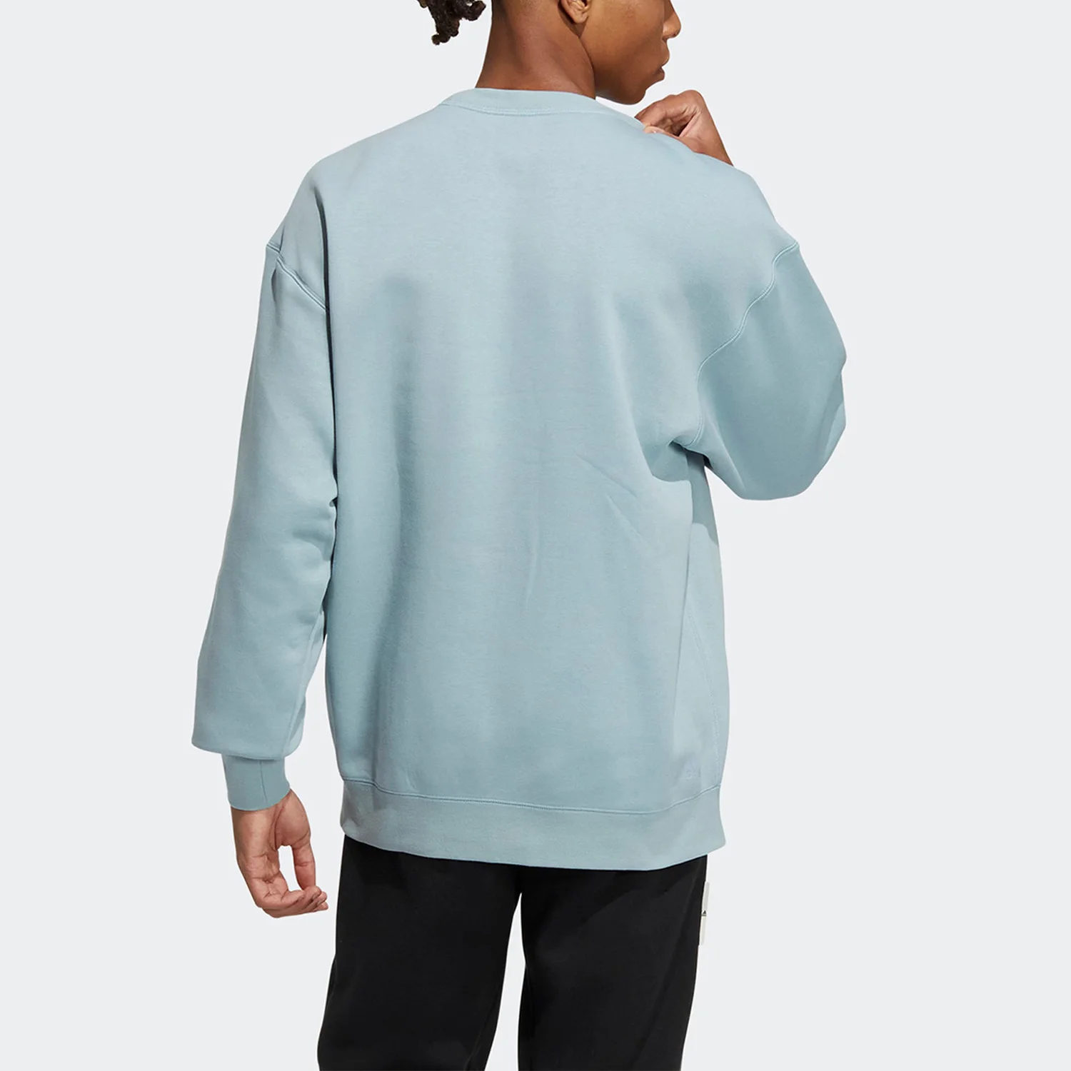 Adidas genuine LETER SWEATER men's and women's round neck pullover hoodie IB2743