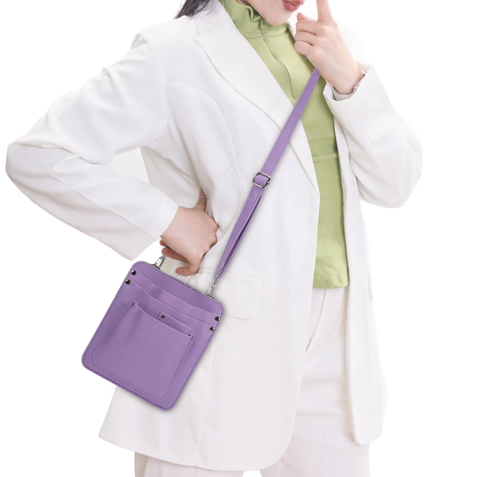 

Complete Florist Tool Kit in PU Waist Pouch, Crossbody Bag for Garden Trimming and Flower Arrangement Essentials