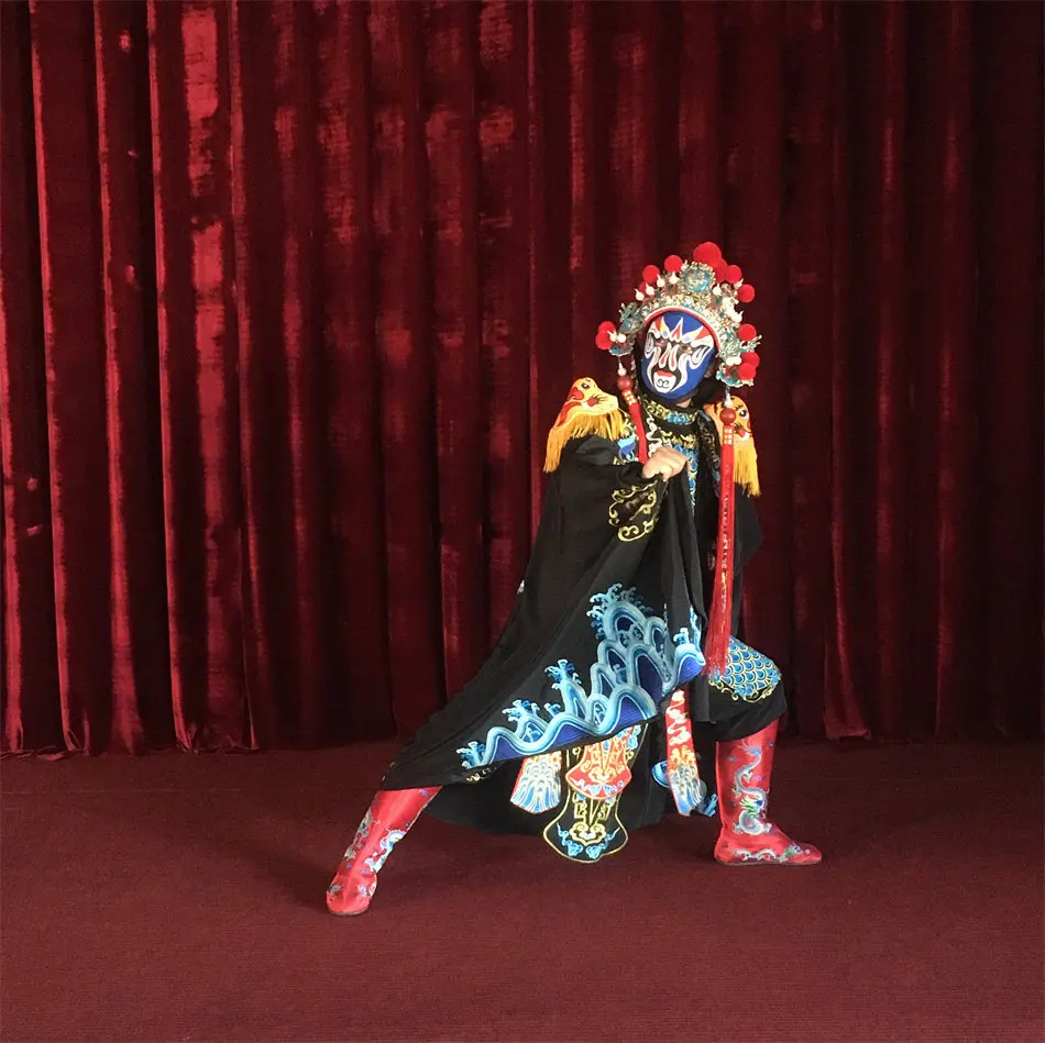 Dragon scale armor stage magic Sichuan opera face changing costumes and props full set of embroidery