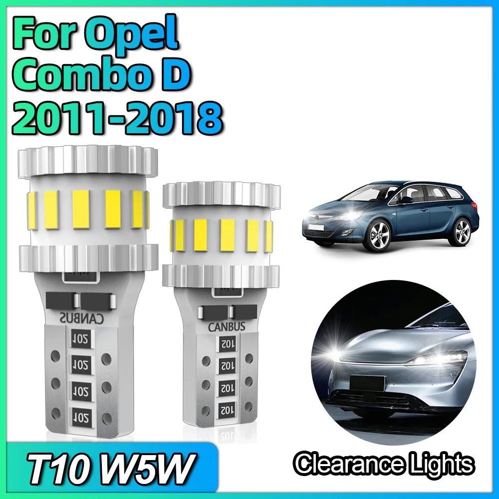 

T10 W5W LED Bulbs Canbus Clearance Light Car Reading Trunk Parking Lamp For Opel Combo D 2011 2012 2013 2014 2015 2016 2017 2018