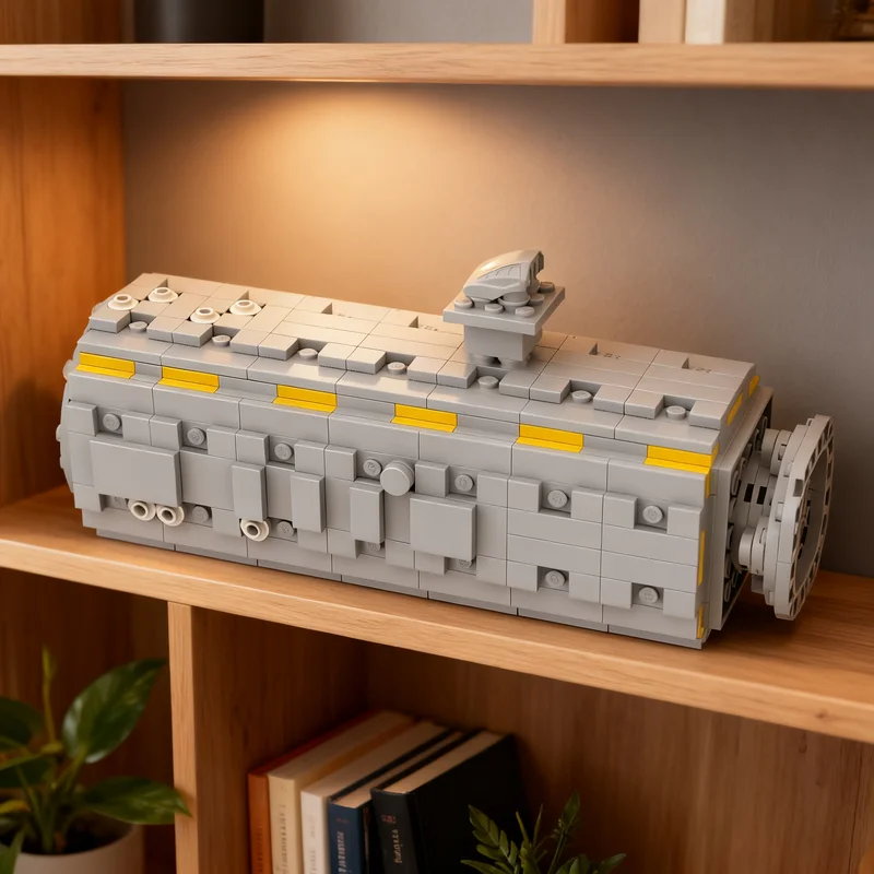 580pcs MOC Modular Buildings ISS Destiny Module Model Building Blocks Toy Display 3D Creative Collection Art Idea Birthday DIY