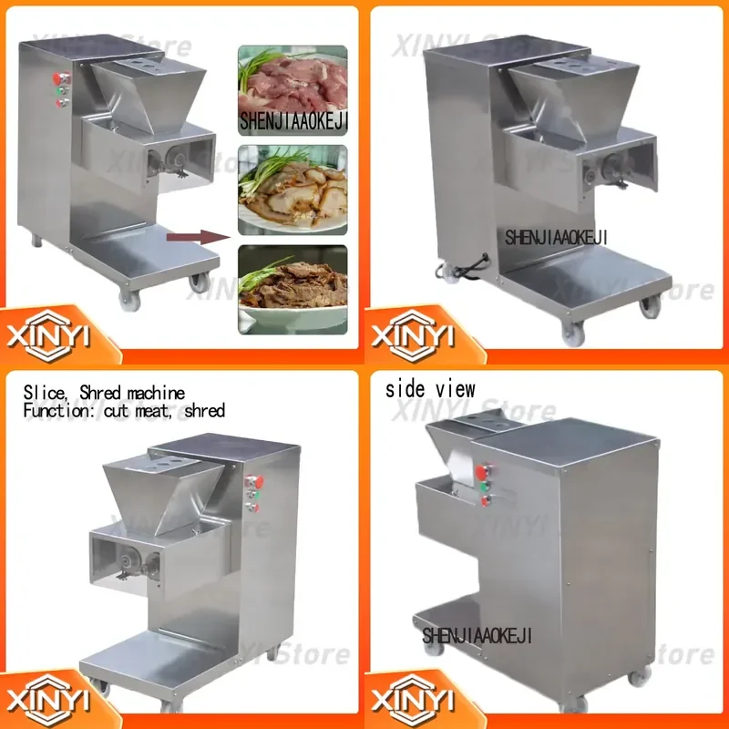 750W Electric Meat Slicer High Grade Stainless Steel Cutter Machine for Vegetable Dish 110V 220V GY-QR-180 1pc