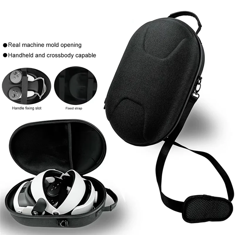 【Flash-Sale!】EVA Portable Storage Bag For Meta Quest 3 VR–Waterproof, Shockproof, Anti-Scratch, Adjustable Shoulder Strap, Cross