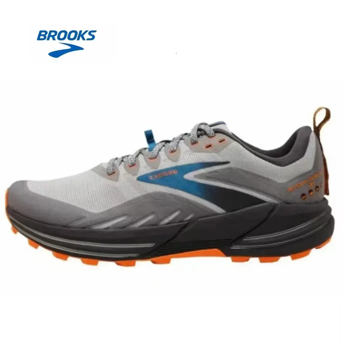 BROOKS Cascadia 16 Running Shoes Oyster Mushroom Alloy Ora Men Women Long-Distance Road Sport Training Casual Sneakers