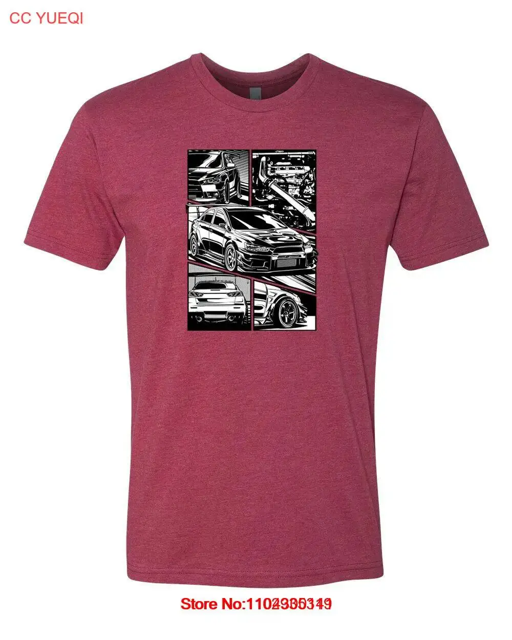 Comic Evolution X T Shirt *SUPER Soft 60/40 Cotton Poly Blend JDM Legend EVO X