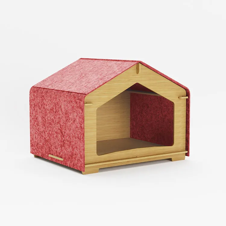 Doghouse House Bamboo Wood Wood Small Wood Indoor Doghouse Pet Bed Teddy Small Dog Cat Nest Cat Villa