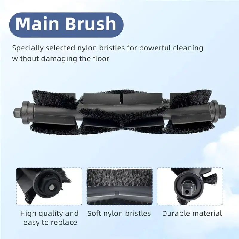 Y48A Replacement Parts for 360 S8 Botslab S8 Plus for Honor Choice R2 Vacuum Cleaner Main Brush Side Brush Filter Mop