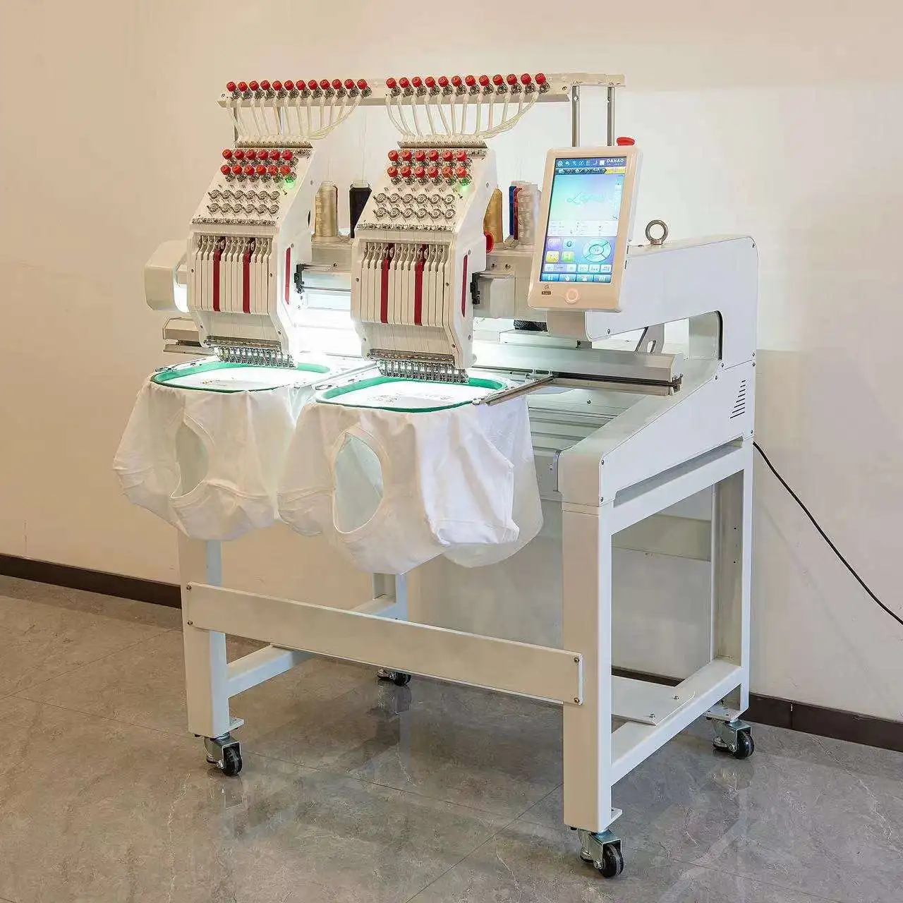 Commercial Embroidery Machine Multi-needle Automatic Computerized Sewing Machine for Custom Logo Cap T-Shirt Shop