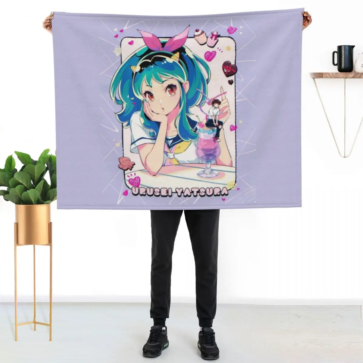 

Urusei Yatsura Throw Blanket Multi Purpose Soft Warm Blanket for Home Travel