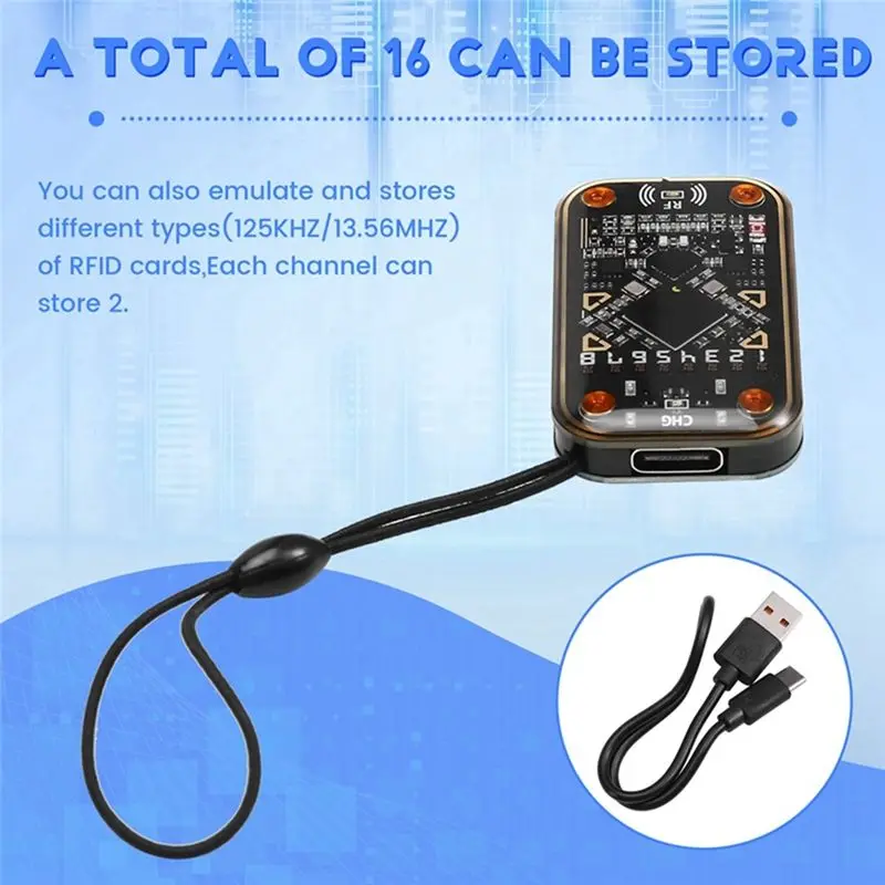 [LXYA68Z!] Chameleon Ultra RFID Smart Chip Reader +6XUID Keychain Contactless Smart Card Emulator 125Khz 13.56Mhz Badge Decode