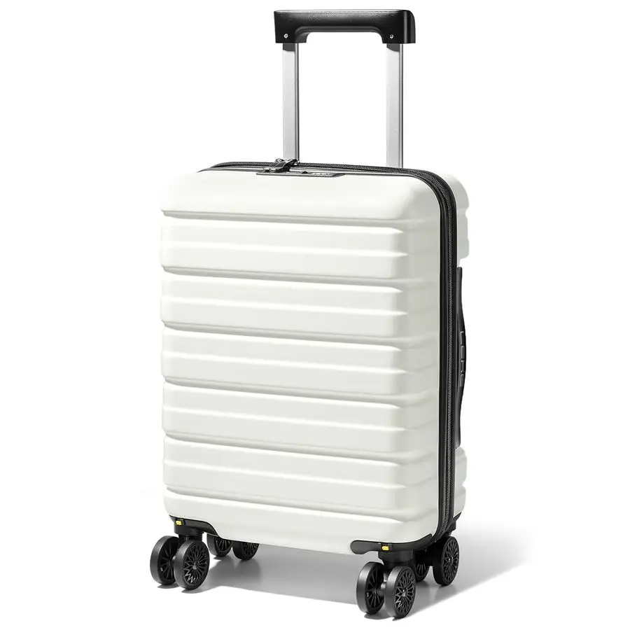 

Underseat Carry On Luggage Airline Approved, Hard Shell Suitcase with Removable Wheels, Personal Item with TSA Lock, Lightweight