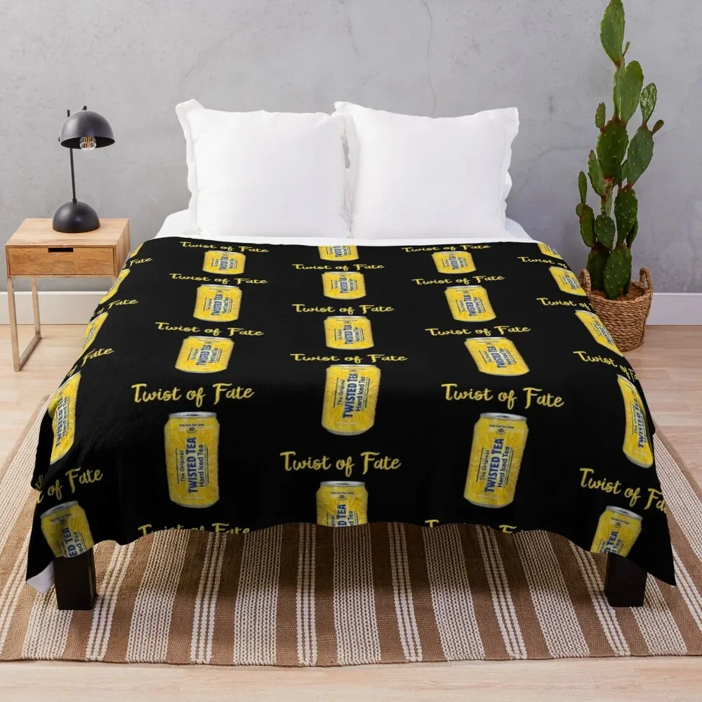 

Twist if Fate Twisted Tea Meme Throw Blanket Comforter Bed covers Blankets