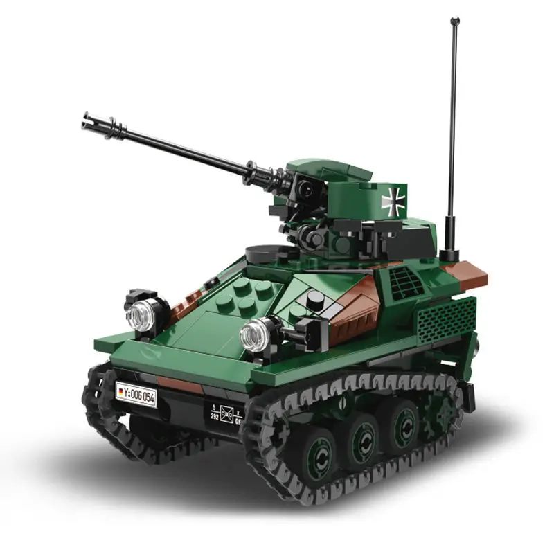 Military Vehicles Tank Sets SWAT Army City Police T34 Model Building Blocks DIY Brick Kids Toys Classic World War II WW2