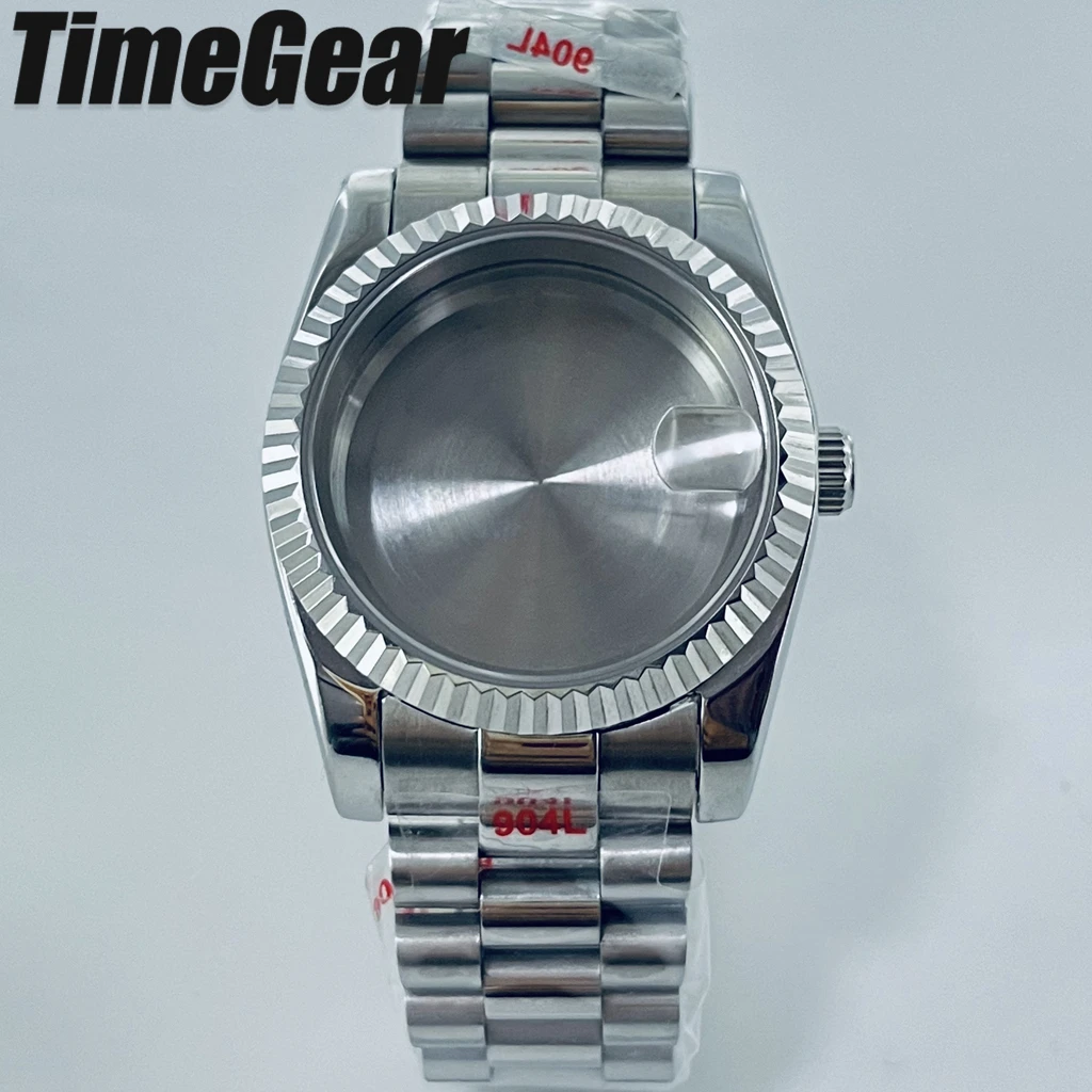 36mm/40mm NH35 Watch Case Silver Gold Rose Presidential Bracelet For NH34 NH35 NH36 NH38 NH70 NH72 ETA 2824 PT5000 Movement image 3