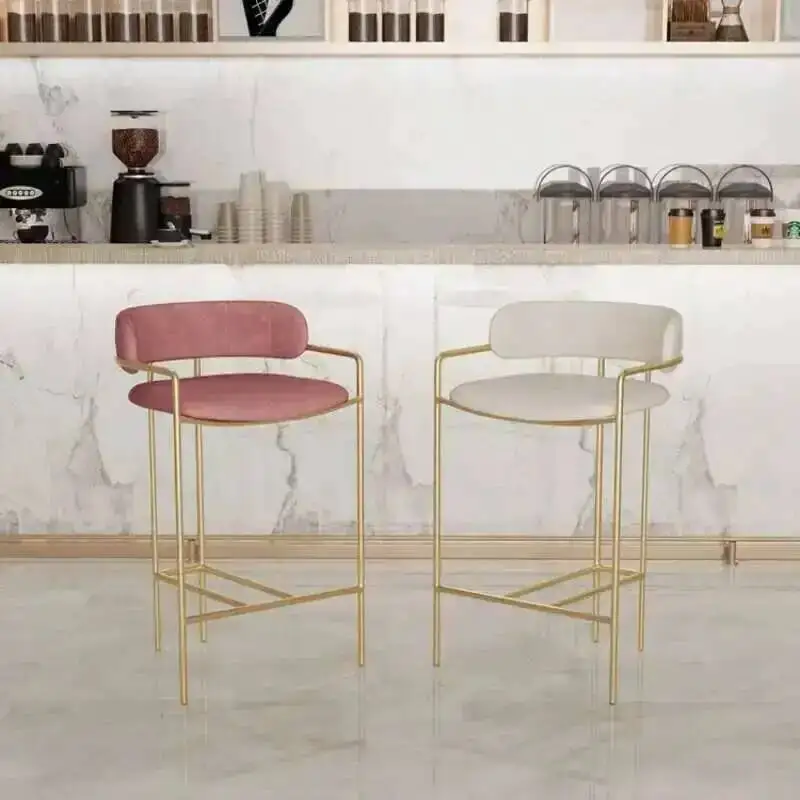 

Room Kitchen Nordic Living Bar Stools Chairs Garden Metal Comfortable Stools High Bancos Para Barra De Cocina Furnitures