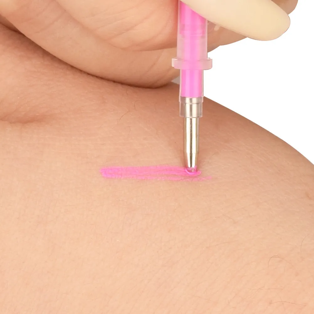 

3Pcs Marker Pen Makeup Position Mapping Tool Portable Embroidered Eyebrow Pen Liner Skin Tattooing Body Marker