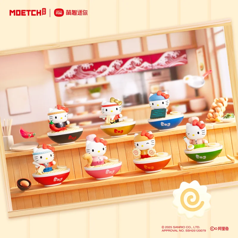 Cinnamoroll Hello Kitty Ramen Series Blind Box Cute Collectible Figurine Desktop Decoration Surprise Gift For Adult Anime view 3