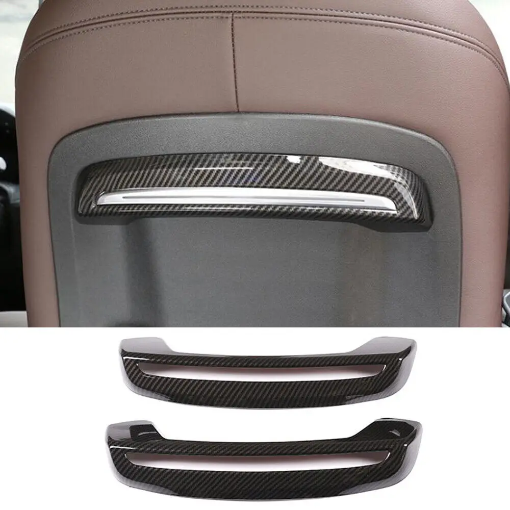 

2PCS Car Seat Back Frame Decoration Cover Trim For BMW 3 Series G20 G28 2020-2022 Interior Accessories - ABS Carbon Fiber