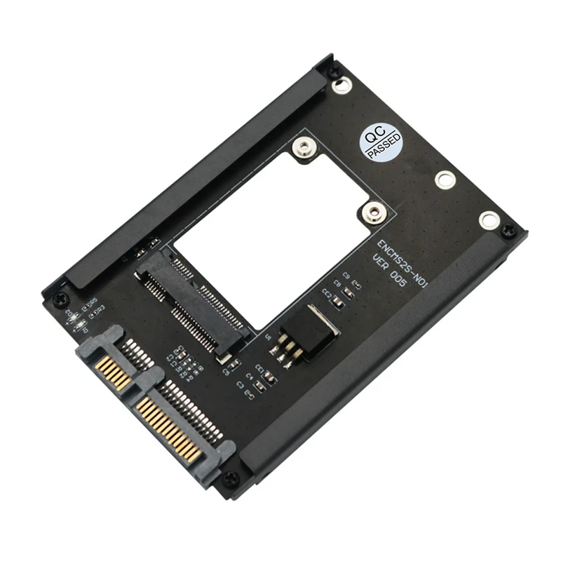 MSATA SSD To 2.5Inch SATA 3.0 III Adapter Card With Frame Bracket Support Full Size MSATA SSD 6Gps For Desktop Computer Black