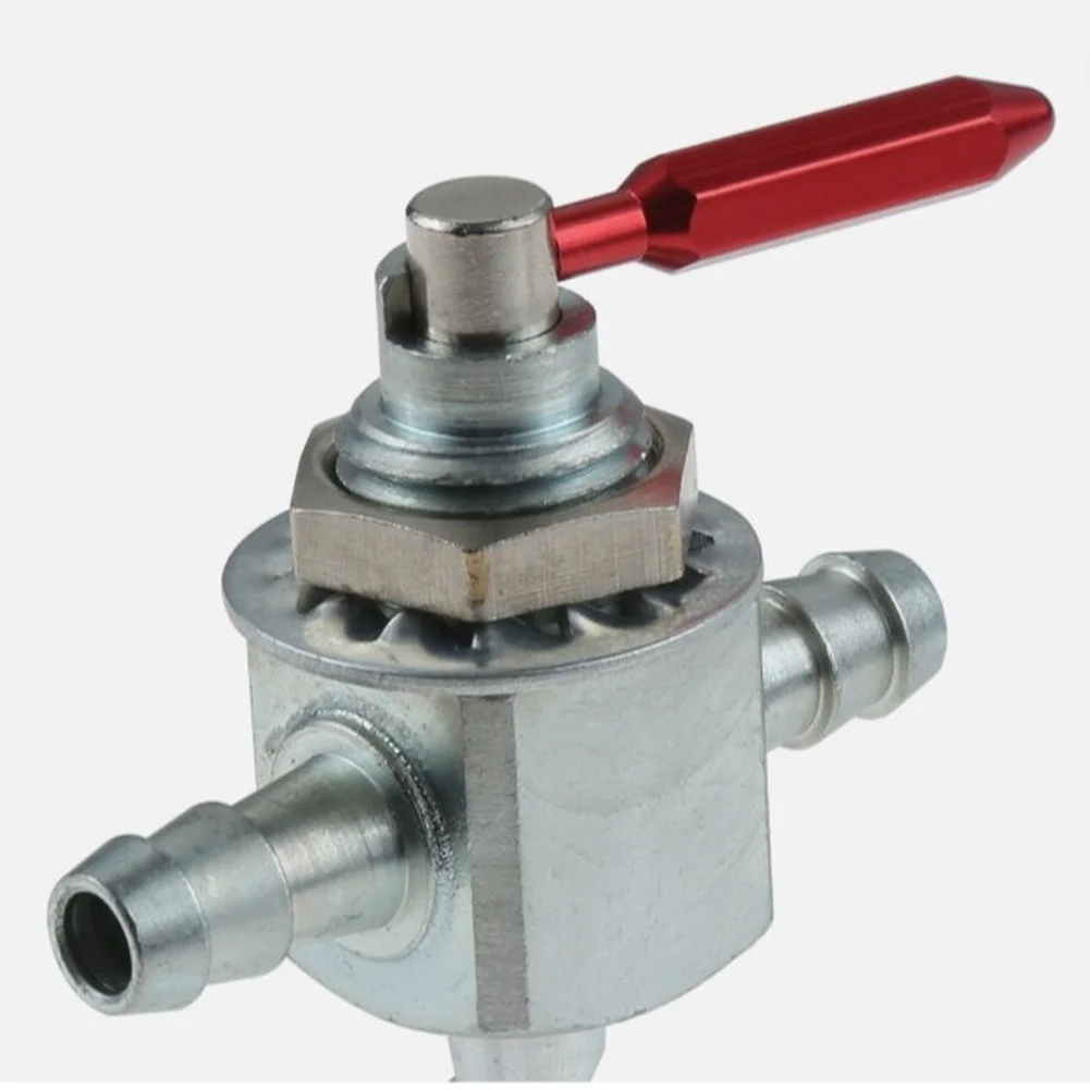 Carburetor Flow Control Inline Gas Valve Two-Way Cut-Off Mechanism Robust Metal Construction For Efficient Engine Operation