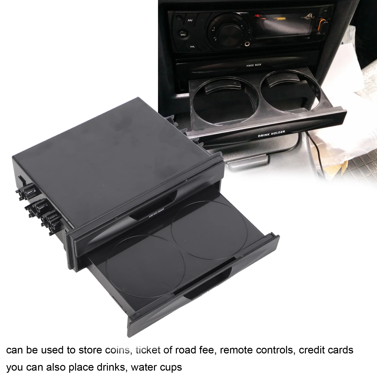 2 In 1 Single Din C…