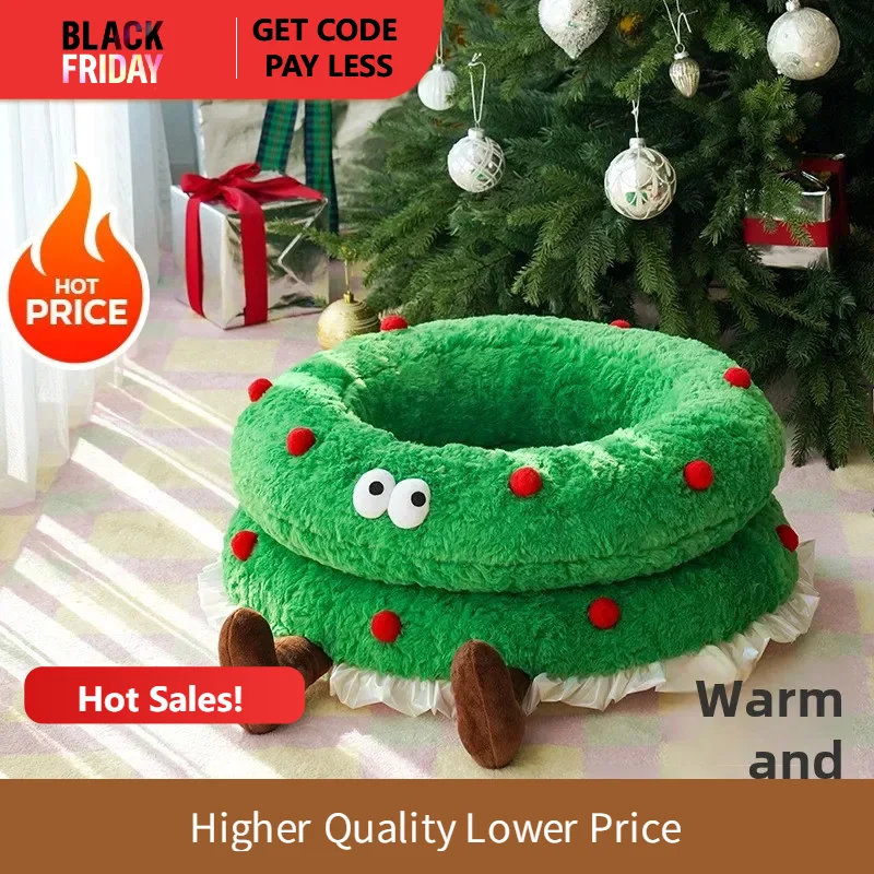 zeze@ Winter Warm Open Nest for Small Dog and Cat, Chinese Famous Brand, Christmas Costumes, Pet Pad, Wreat Cat, Winter