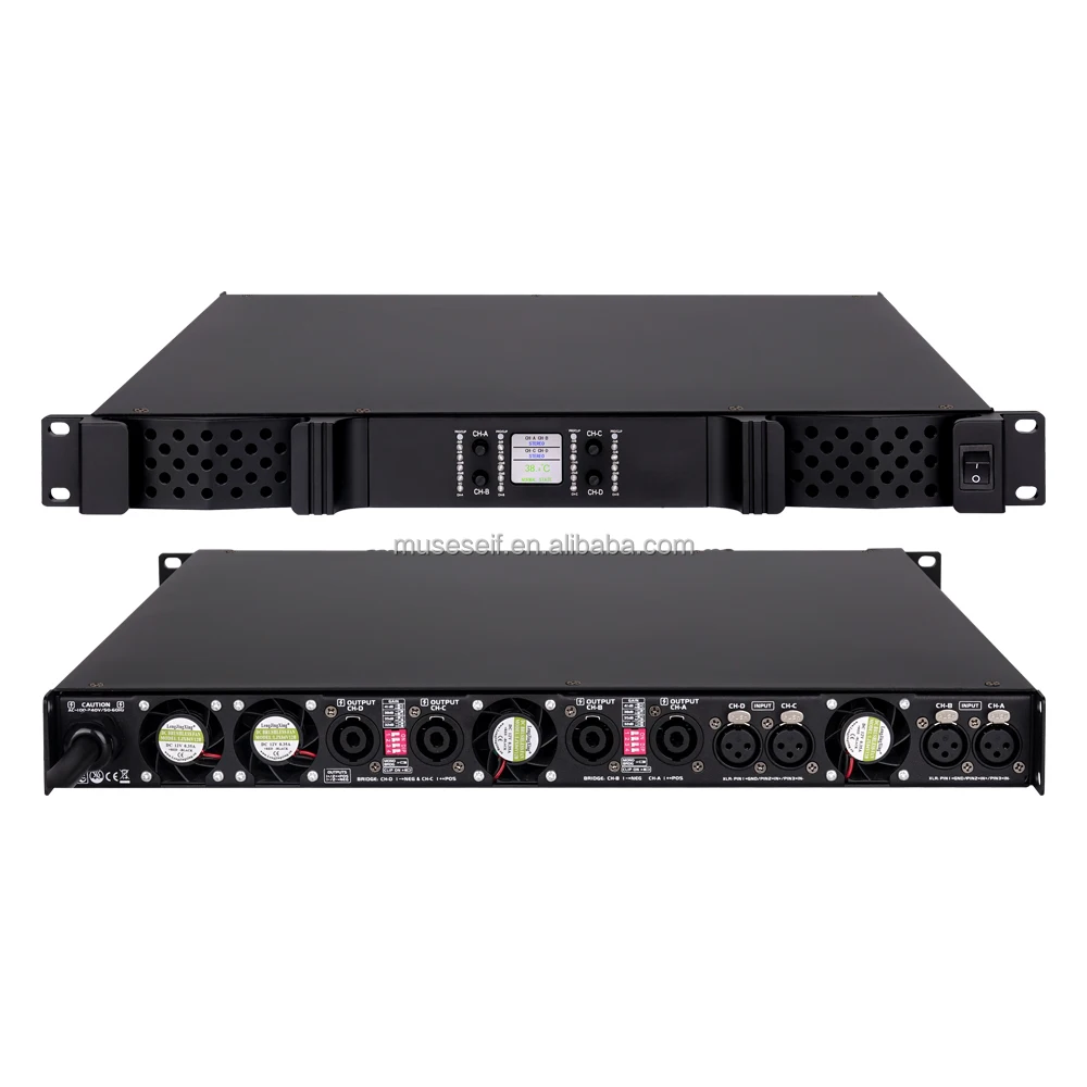 EIF//KG435 Class D professional audio power amplifier high power audio system 4 channel digital power amplifier 4*3500W