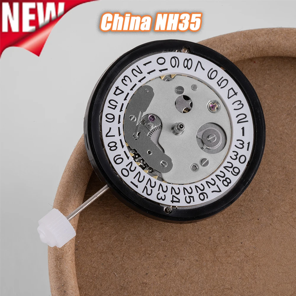 

High Accuracy China NH35 Movement Can Replace The Japanese NH35 Movement Date At 3 o'clock Calendar Automatic Mechanical NH35A